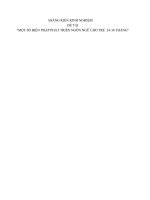 sknn phát triển ngôn ngữ cho trẻ 2436 tháng. loại A huyện