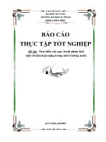 Tìm hiểu các quy trình phân tích một số kim loại nặng trong môi trường nước