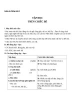 Giáo án Tiếng Việt 2 tuần 4 bài: Tập đọc  Trên chiếc bè