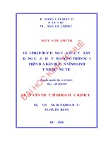 Giải pháp huy động vốn đầu tư xây dựng cơ sở hạ tầng nông thôn mới trên địa bàn huyện vĩnh linh tỉnh quảng trị 