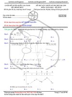 ĐỀ THỬ TRƯỚC kì THI THPTQG 2019 môn TOÁN lần 3 
