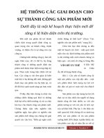 CÁC GIAI đoạn PHÁT TRIỂN sản PHẨM mới