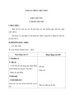 Giáo án Tiếng Việt 2 tuần 4 bài: Tập làm văn  Cảm ơn, xin lỗi