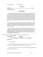 ĐỒ ÁN CÔNG NGHỆ II ỨNG DỤNG DẦU THÔ