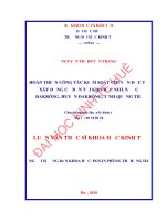 Hoàn thiện công tác kiểm soát chi vốn đầu tư xây dựng cơ bản tại kho bạc nhà nước đakrông, tỉnh quảng trị 