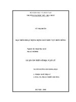 (Luận án tiến sĩ) Đặc điểm hoạt động động đất khu vực Biển Đông