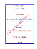 Hoàn thiện phân cấp quản lý ngân sách nhà nước tại tỉnh quảng bình (2) 