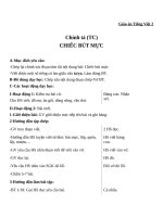 Giáo án Tiếng Việt 2 tuần 5 bài: Chính tả  Tập chép: Chiếc bút mực. Phân biệt IAYA, ENENG