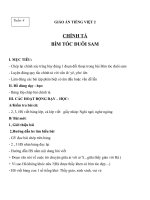 Giáo án Tiếng Việt 2 tuần 4 bài: Chính tả  Tập chép: Bím tóc đuôi sam. Phân biệt IÊYÊ, RDGI, ÂNÂNG