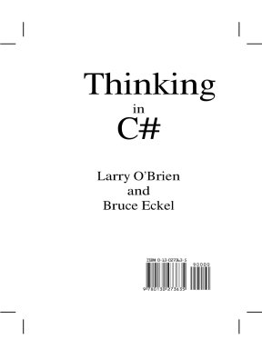 Bruce eckel larry obrien thinking in c sharp