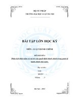 Phân tích khái niệm và vai trò của quyết định hành chính trong quản lý hành chính nhà nước 