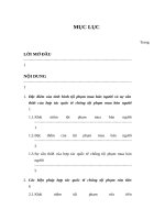 Đặc điểm của tình hình tội phạm mua bán người và sự cần thiết của hợp tác quốc tế chống tội phạm mua bán người  các biện pháp tăng cường hợp tác quốc 