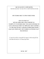 NGHIÊN cứu cơ sở KHOA học về đa DẠNG SINH học ốc cạn (LAND SNAIL) ở KHU vực ĐÔNG bắc VIỆT NAM 