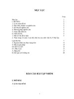 Tìm hiểu cuộc sống ở các khu trọ của sinh viên k 37 đại học luật hà nội  (báo cáo bài tập nhóm)  