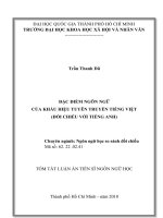 ĐẶC điểm NGÔN NGỮ của KHẨU HIỆU TUYÊN TRUYỀN TIẾNG VIỆT (đối CHIẾU với TIẾNG ANH) tt 