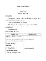 Giáo án Tiếng Việt 2 tuần 4 bài: Kể chuyện  Bím tóc đuôi sam