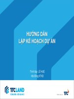 Lập Kế hoạch Quản lý dự án- LÊ HUỆ