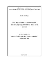 Dạy sáo trúc cho sinh viên trường đại học sân khấu   điện ảnh hà nội 