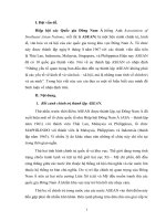 Bình luận nhận định những yếu tố quan trọng ban đầu đưa đến sự thành lập ASEAN không phải là các yếu tố về kinh tế và văn hoá – xã hội, mà là những to 