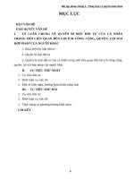 Sưu tầm 2 vụ việc liên quan để phân tích về giới hạn quyền bí mật đời tư của cá nhân trong mối liên quan đến lợi ích công cộng, quyền, lợi ích hợp phá 