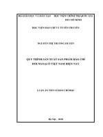 PHONG CÁCH TẢN VĂN BÁO CHÍ CỦA NGÔ TẤT TỐ (LUẬN ÁN TIẾN SĨ BÁO CHÍ)