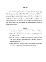 bài tập tình huống trinh chơi thân với chị âu ở thị trấn c  trong một làn ngủ tại nhà bạn, trinh phát hiện mẹ chị âu giấu vàng trong sọt đựng khăn để 