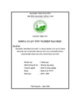 Tìm hiểu mô hình tổ chức và hoạt động sản xuất kinh doanh tại cơ sở giết mổ gia súc gia cầm kiên đoàn   thành phố thái nguyên   tỉnh thái nguyên 