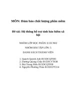 Đảm bảo chất lượng phần mềm