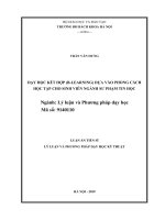 DẠY học kết hợp (b LEARNING) dựa vào PHONG CÁCH học tập CHO SINH VIÊN NGÀNH sư PHẠM TIN học