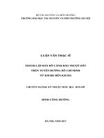 Thành lập bản đồ cảnh báo nguy cơ trượt đất trên tuyến đường hồ chí minh từ km 805 đến km 835 