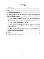 Mối quan hệ giữa chủ tịch nước với các cơ quan nhà nước ở trung ương theo pháp luật hiện hành 