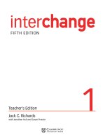 Cambridge interchange 1 teachers book 5th edition