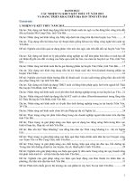 DANH MỤC CÁC NHIỆM VỤ KHCN KẾT THÚC TỪ NĂM 2015 VÀ ĐANG TRIỂN KHAI TRÊN ĐỊA BÀN TỈNH YÊN BÁI