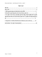 Bài tập nhóm 2 tháng i – luật thương mại việt nam – modul i 