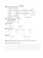 TUYỂN TẬP 36 ĐỀ THI HỌC KỲ MÔN TOÁN LỚP 3