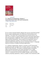 Addison wesley c plus plus network programming volume 2 systematic reuse with ACE and frameworks ISBN 0201795256  