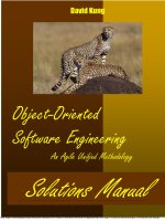 Solution manual for object oriented software engineering an agile unified methodology 1st edition by kung 
