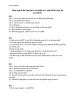 Tổng hợp đề thi nguyên lý bảo hiểm kỳ 1 năm 2018 