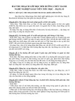 tan bai thu hoach CHỨC DANH NGHỀ NGHIỆP HẠNG II