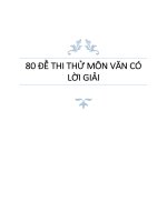 80 đề thi thử môn văn các tỉnh có lời giải chi tiết