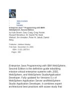 Addison wesley enterprise java programming with IBM websphere 2nd edition dec 2003 ISBN 032118579x  
