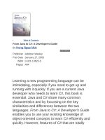Addison wesley from java to c sharp a developers guide jan 2003 ISBN 0321136225  