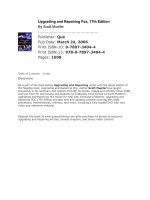 Que upgrading and repairing PCs 17th edition apr 2006 ISBN 0789734044  