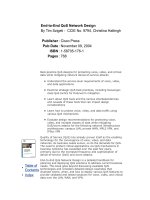 Cisco press end to end qos network design quality of service in LANs WANs and VPNs nov 2004 ISBN 1587051761  