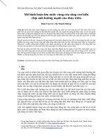 Mô hình hoàn lưu nước vùng cửa sông ven biển chịu ảnh hưởng mạnh của thủy triều