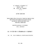 Hoàn thiện công tác quản lý thuế giá trị gia tăng đối với doanh nghiệp ngoài quốc doanh tại chi cục thuế huyện phú vang, tỉnh thừa thiên huế 