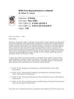 OReilly MCSE core required exams in a nutshell the required 70 290 291 293 and 294 exams 3rd edition may 2006 ISBN 0596102283  