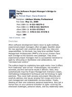 Addison wesley the software project managers bridge to agility may 2008 ISBN 0321502752  