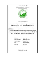 Tìm hiểu mô hình tổ chức và hoạt động sản xuất kinh doanh lợn thịt tại trang trại chăn nuôi lợn ngô hiệp xã phúc thuận – thị xã phổ yên – tỉnh thái nguyên 