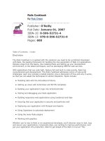 OReilly rails cookbook jan 2007 ISBN 0596527314  